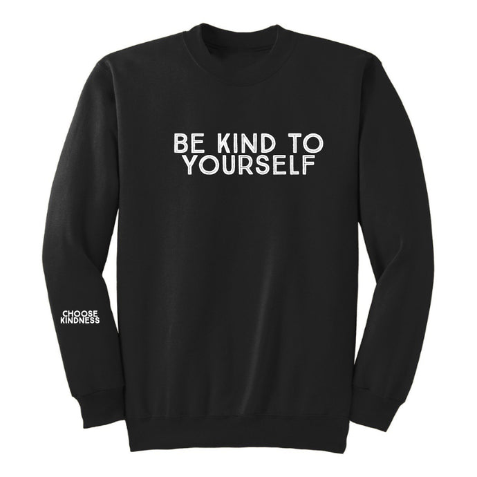 Be Kind to Yourself Black Sweater